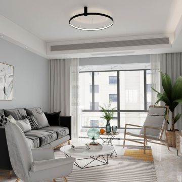 Light Prestige Ring LP-909/1C S BK CCT Hanglamp 1x35W/LED 3000K|4000K|6000K IP20