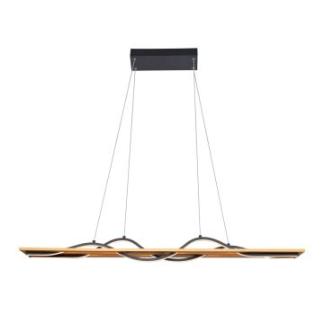 Italux Conato PND-23848-30W-BK-GD Hanglamp 2x35W/LED 3000K 1200lm IP20