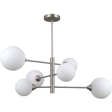 Italux EVORA PND-55342-6-SN Plafondlamp 6x5W/G9 IP20