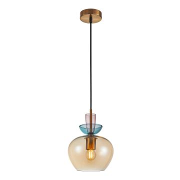 Italux Fanda PND-31882-1-GD-AMB Hanglamp 1x40W/E27 IP20