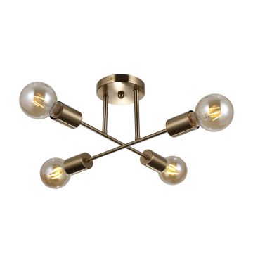 Italux FORMIO PND-4052-4-HBR Plafondlamp 4x40W/E27 IP20