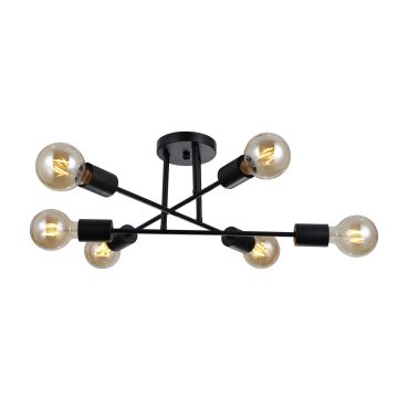 Italux FORMIO PND-4052-6-BL Plafondlamp 6x40W/E27 IP20