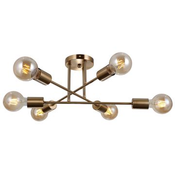 Italux FORMIO PND-4052-6-HBR Plafondlamp 6x40W/E27 IP20