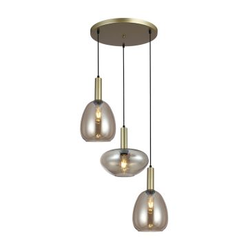 Italux Gater PND-23541-3-GD-CH Hanglamp 3x40W/E27 IP20