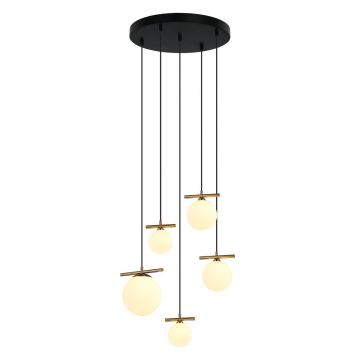 Italux MERSETA PND-463325A-BRO+W Hanglamp 3xE14 40W|2xG9 25W IP20