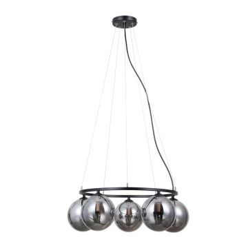 Italux Molite PND-1098-5R-BK Hanglamp 5x5W/G9 IP20