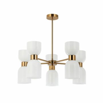Italux Monza PND-57602-5-BRO Kroonluchter 10x40W/E27 IP20