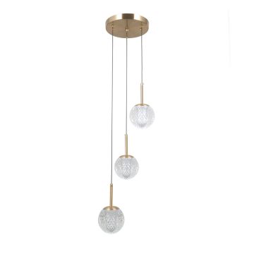 Italux Padri PND-40827-3-HBR-CL Hanglamp 3x5W/G9 IP20