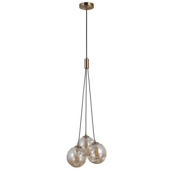 Italux PERLOS PND-54456-3-HB-AMB Hanglamp 3x5W/G9 IP20