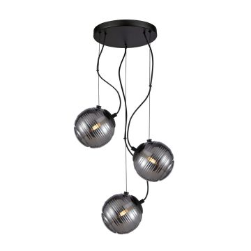 Italux Perona PND-92389-3A-BK Hanglamp 3x40W/G9 IP20
