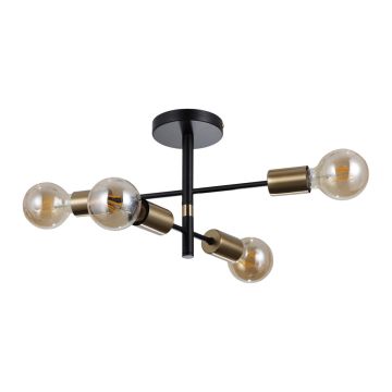 Italux PIANSI PND-4025-4-BL-HBR Hanglamp 4x40W/E27 IP20