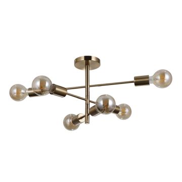 Italux PIANSI PND-4025-6-HBR Hanglamp 6x40W/E27 IP20