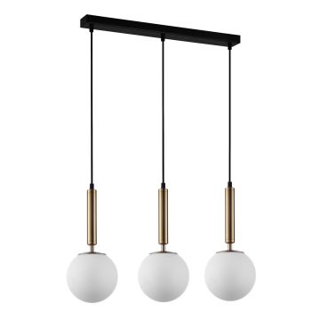 Italux RAVENA PND-2324-3L GD+OPA Hanglamp 3x10W/E27 IP20