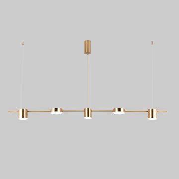 Italux REMDAL PND-16374-5-COP-GD-4K Hanglamp 30W/LED 4000K 2300LM IP20