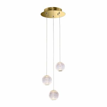 Italux Rosario PND-12220121-3A-GD Hanglamp 3x12.6W/LED 3000K 840lm IP20