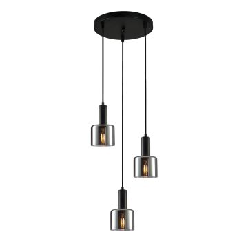 Italux SANTIA PND-65342-3A-BK+SG Hanglamp 3x40W/E27 IP20
