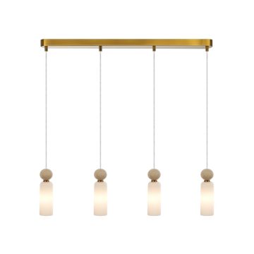 Italux Santos PND-95331-4-BRSS Hanglamp 4x40W/G9 IP20