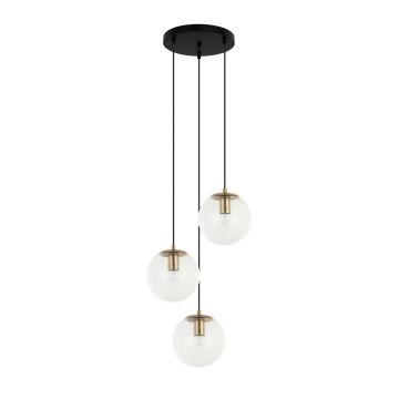 Italux Sarpo PND-58867-3S-BK-BRO Hanglamp 3x40W/E27 IP20