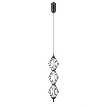 Italux Sevil PND-34403-3V-BK Hanglamp 3x15W/LED 3000K 1068lm IP20