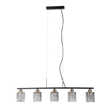 Italux Simona PND-40814-5-BK-HBR Hanglamp 5x40W/E14 IP20