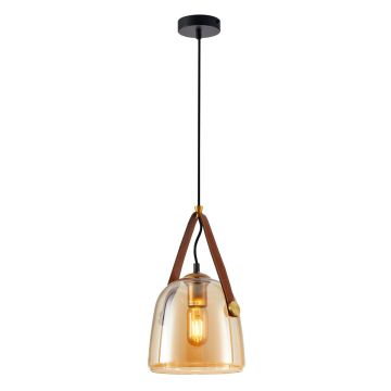 Italux Solta PND-24342-1-BK-AMB Hanglamp 1x40W/E27 IP20