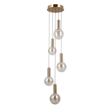 Italux Strela PND-34378-5S-HBR Hanglamp 5x25W/LED 3000K 1450lm IP20