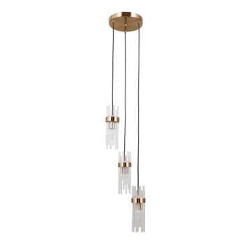 Italux Taraso PND-40760-3-HBR Hanglamp 3x40W/E14 IP20