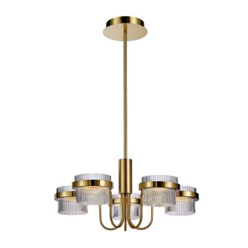 Italux Tiara PND-77362-5-40W-GD Kroonluchter 5x40W/LED 3000K 4405lm IP20