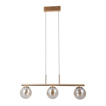 Italux Velada PND-34381-3-HBR Hanglamp 3x15W/LED 3000K 610lm IP20