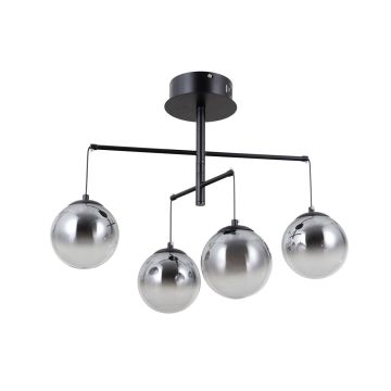 Italux Velada PND-34381-4-BK Hanglamp 4x20W/LED 3000K 1810lm IP20