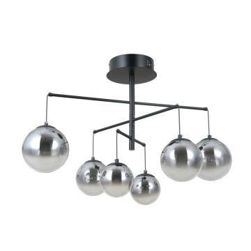 Italux Velada PND-34381-6-BK Hanglamp 6x30W/LED 3000K 2010lm IP20