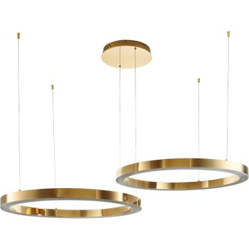 Step Into Design CIRCLE 2in1 DN924-80+80 gold Hanglamp 2x80W/LED 3000K 6400lm IP20