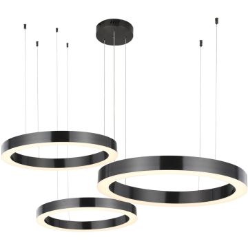 Step Into Design CIRCLE 3in1 ST-8848-40+60+80 black Hanglamp 3x93W/LED 3000K 8835lm IP20