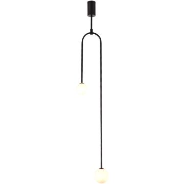 Step Into Design LOOP ST-8928S black Plafondlamp 2x20W/G9 IP20