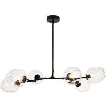 Step Into Design MODERN ORCHID ST-1232-6 black transparent Plafondlamp 6x60W/E27 IP20
