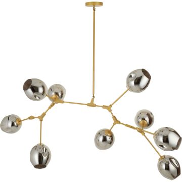 Step Into Design MODERN ORCHID ST-1232-9 gold smoky Plafondlamp 9x60W/E27 IP20