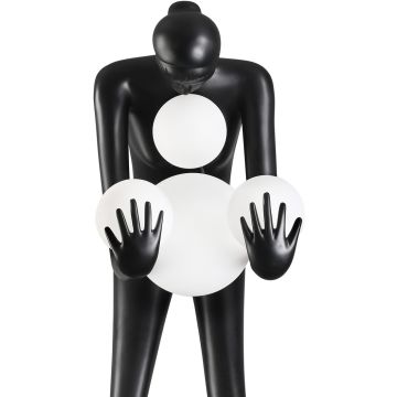 Step Into Design WOMAN DN433-F black Staande lamp 4x40w/E27 IP20