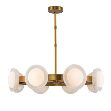 Quintiesse Alonso QN-ALONSO8-VBS-AR Kroonluchter 1x28W/LED 3000K 1130lm IP20