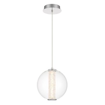Quintiesse Atomo QN-ATOMO-1P-PC Hanglamp 1x9W/LED 3000K 756lm IP20