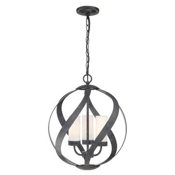 Quintiesse BLACKSMITH QN-BLACKSMITH-3P-OBK Hanglamp 3x40W/E14 IP44
