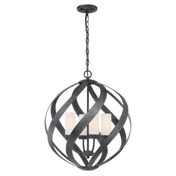 Quintiesse BLACKSMITH QN-BLACKSMITH-4P-OBK Hanglamp 4x40W/E14 IP44