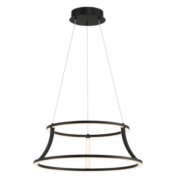 Quintiesse Cadoux QN-CADOUX-P-BK Hanglamp 1x54W/LED 3000K 1490lm IP20