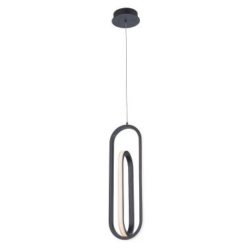 Quintiesse Demark QN-DEMARK-1P-BK Hanglamp 1x28W/LED 3000K 1000lm IP20