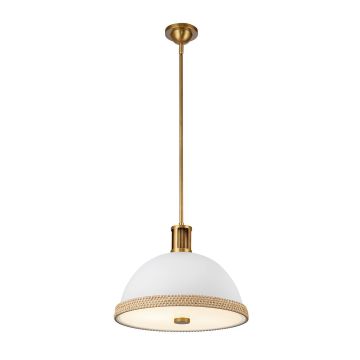 Quintiesse Doral QN-DORAL-P-M-WHT Hanglamp 2x60W/E27 IP20