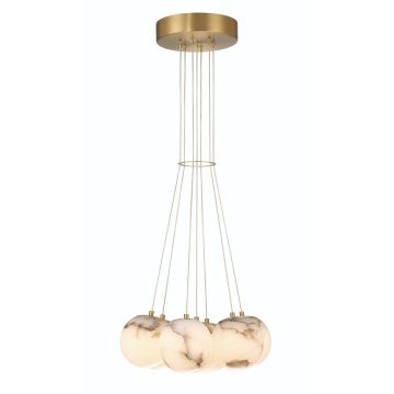 Quintiesse Kepler QN-KEPLER-7P-BG Hanglamp 7x7W/LED 3000K 3544lm IP20