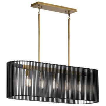 Quintiesse LINARA QN-LINARA-ISLE-BK Hanglamp 5x60W/E27