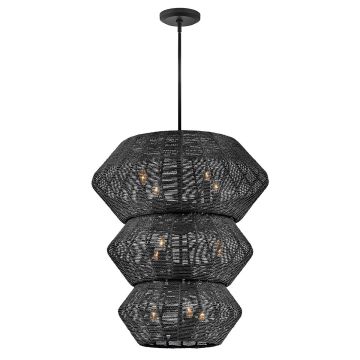 Quintiesse Luca QN-LUCA-10P-BK-BK Kroonluchter 10x40W/E14 IP20
