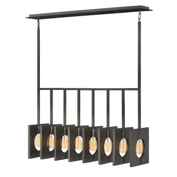 Quintiesse LUDLOW QN-LUDLOW8-GR Hanglamp 8x60W/E27