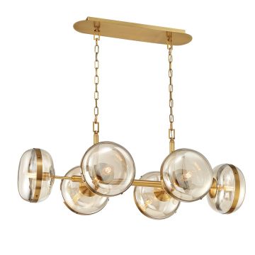 Quintiesse Nottingham QN-NOTTINGHAM-6LP-AB Hanglamp 6x40W/E27 IP20