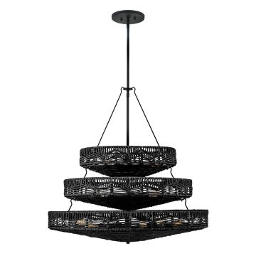 Quintiesse Ophelia QN-OPHELIA-13P-BK-BK Kroonluchter 13x40W/E14 IP20